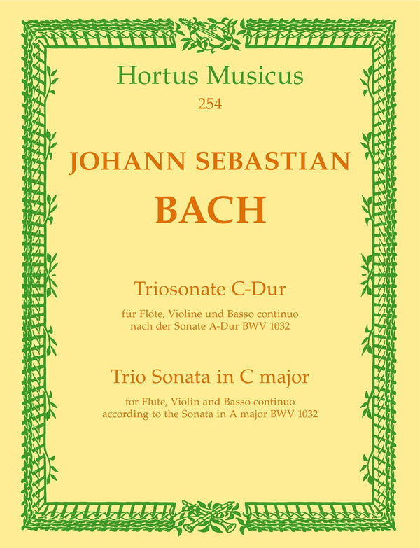 Bach: Trio Sonata in C for Flute, Violin & Basso Continuo