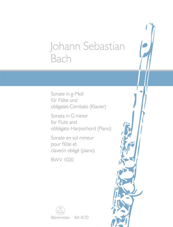 Bach: Sonata in G Minor - BWV 1020 for Flute & Keyboard