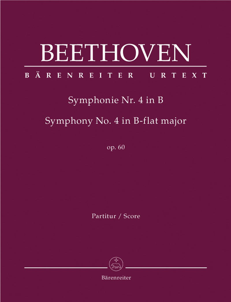 Beethoven: Symphony No 4 in B Flat Full Score