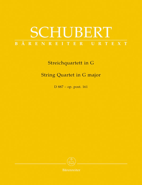 Schubert: String Quartet in G, D 887 (Set of Parts)