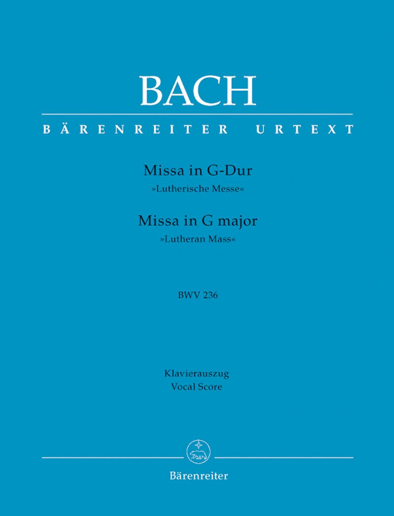Bach: Mass in G BWV236 - Vocal Score