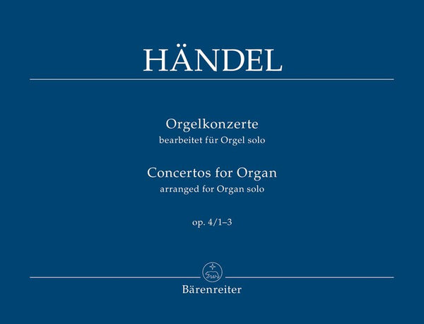 Handel: Organ Concerto Op 4 No 1-3 Manuals