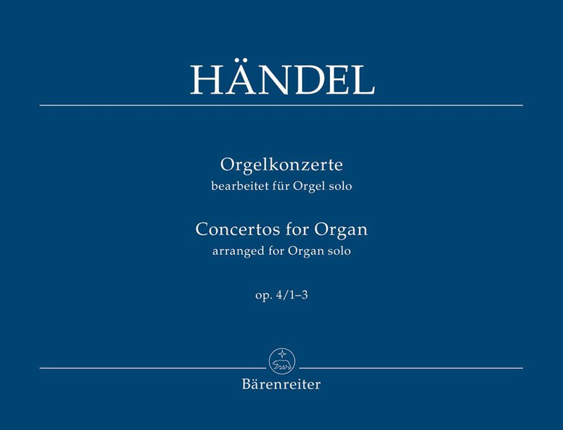 Handel: Organ Concerto Op 4 No 1-3 Manuals