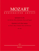 Mozart: Quintet E Flat, K452 for Piano, Oboe, Clarinet (in B), Bassoon, Horn