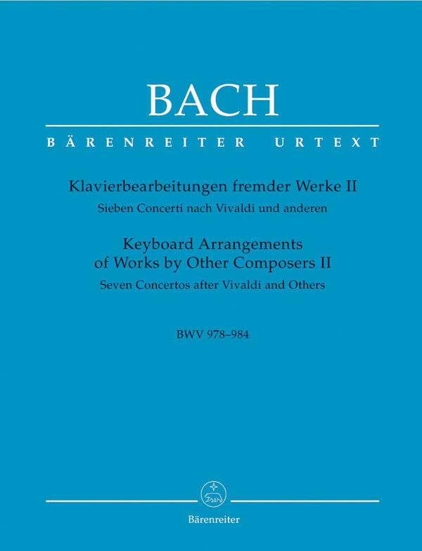 Bach: Keyboard Arrangements Other Composers - Book 2