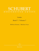 Schubert: Lieder Volume 7 for Medium Voice