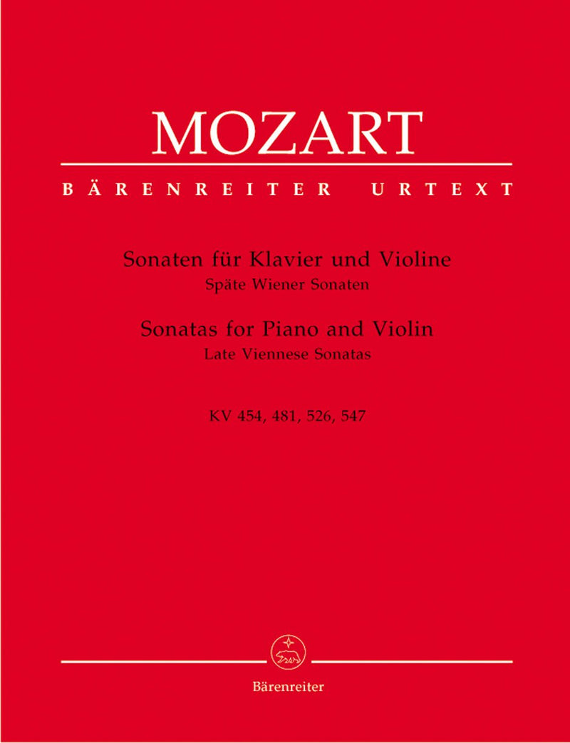 Mozart: Late Viennese Sonatas for Violin & Piano