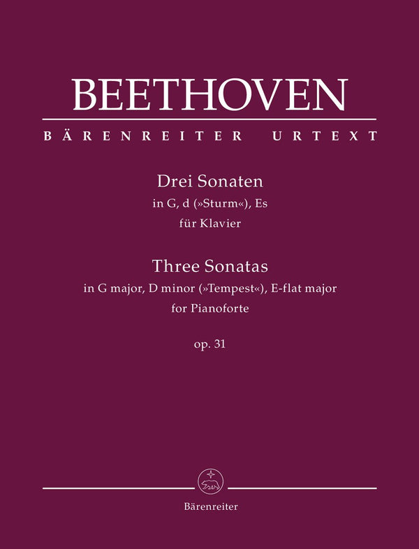 Beethoven: Three Piano Sonatas Op 31