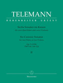 Telemann: Six Canonic Sonatas for 2 Flutes Op 5 - Volume 2