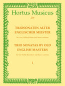 Trio Sonatas by the Old English Masters -Vol  1, for Two Treble Recorders & Basso Continuo