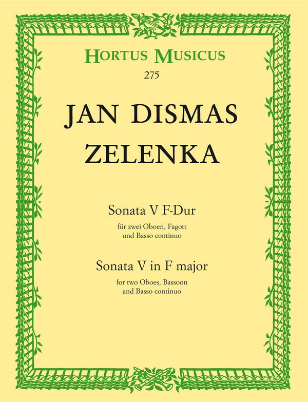 Zelenka: Trio Sonata No 5 F 2 Ob, Bsn
