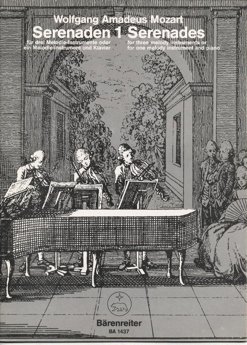 Mozart: Serenade No 1 for String Trio (Score & Parts)