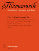 C.P.E Bach: Bach Cpe Trio Sonata C Flute, Violin, Basso Continuo