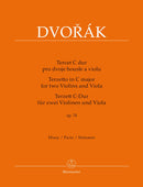 Dvořák: Terzetto in C Major Op 74 for 2 Violins & Viola