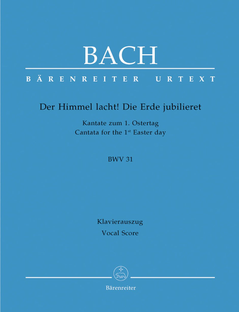 Bach: Cantata 31 Der Himmel Lacht - Vocal Score