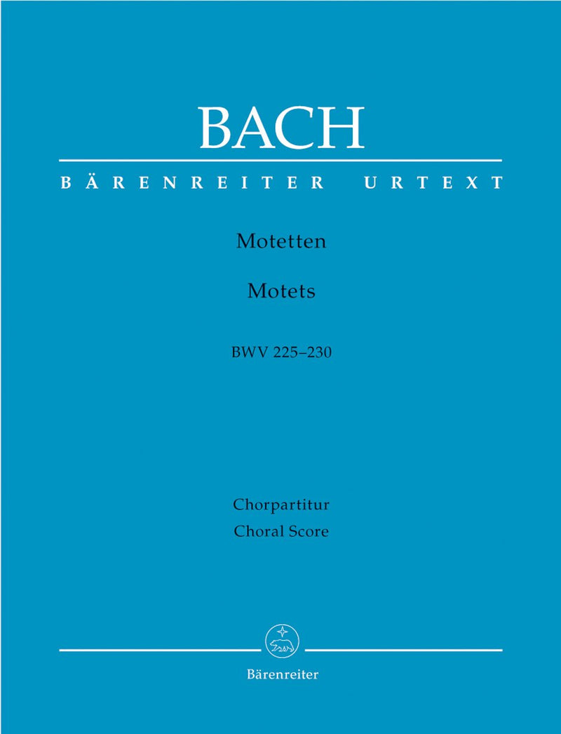 Bach: Motets 6 BWV225-230 - Vocal Score
