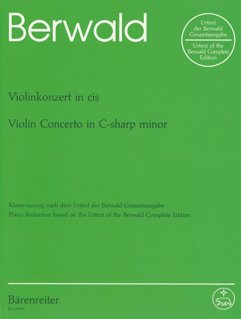 Berwald: Violin Concerto in C for Violin & Piano