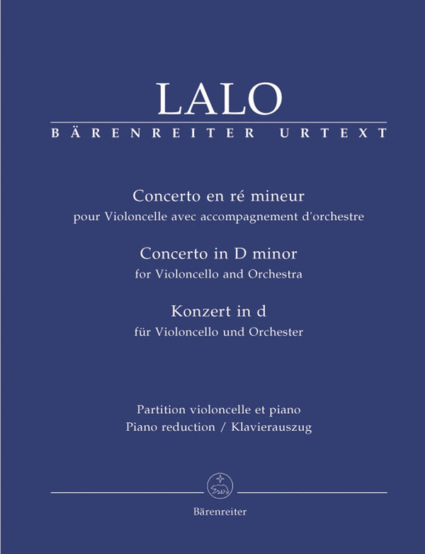 Lalo : Cello Concerto in D Minor for Cello & Piano