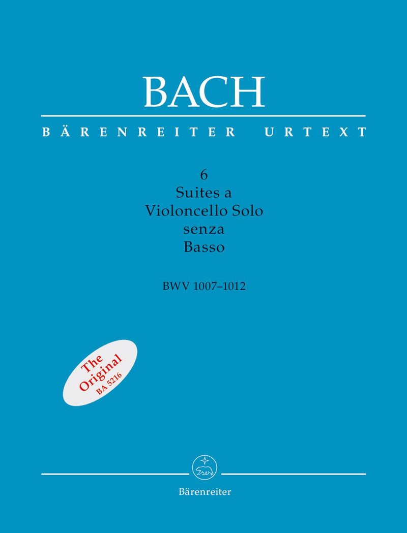 Bach: 6 Suites for Solo Cello (New 3 Volume Urtext Edition)