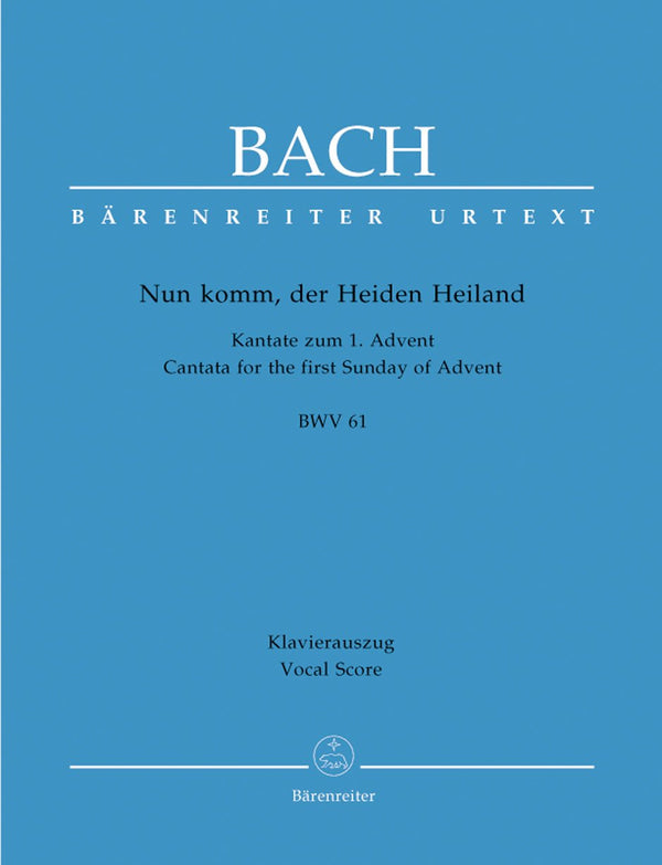 Bach: Cantata 61 - Vocal Score