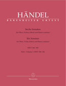 Handel: Six Sonatas for Oboe, Violin & Basso Continuo - Book 1