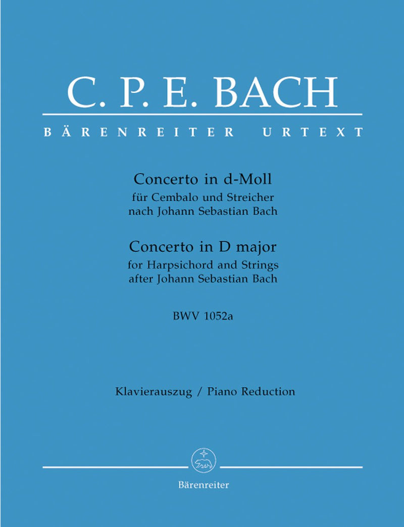 C.P.E Bach: Concerto in D Minor for Keyboard & Strings (Piano Reduction)