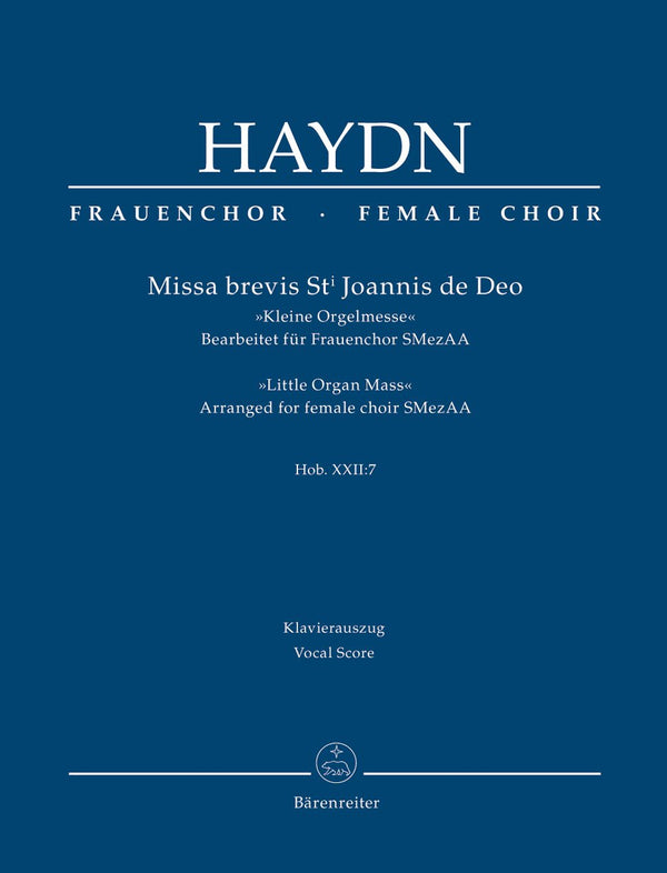 Haydn: Missa Brevis St Joannis Hob XXII:7 - Vocal Score