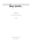 Kelterborn : Duet for Viola & Guitar