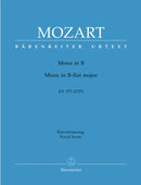Mozart: Missa Brevis B Flat K275 - Vocal Score