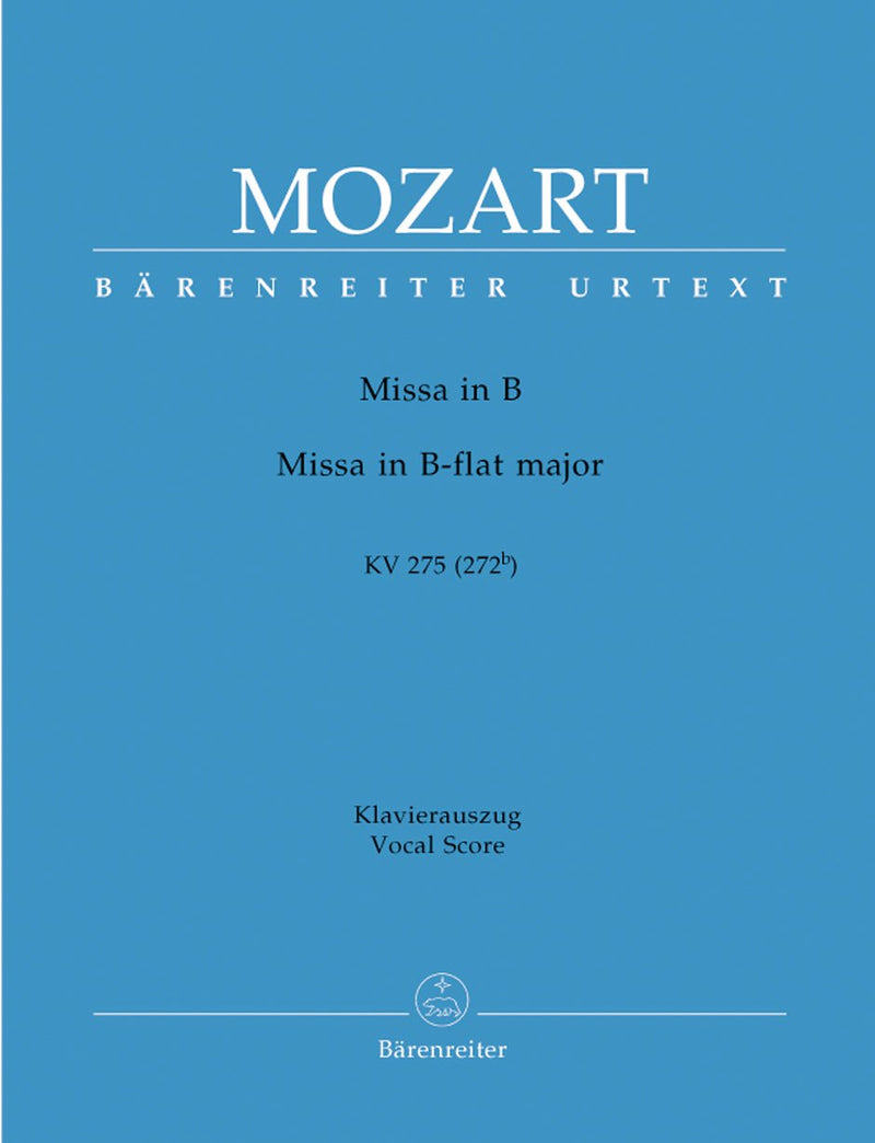 Mozart: Missa Brevis B Flat K275 - Vocal Score