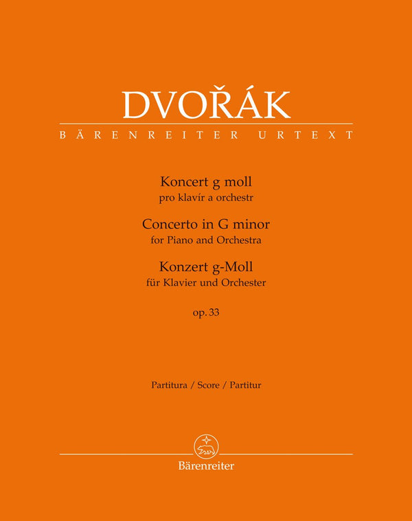 Dvořák: Piano Concerto in G Minor Op 33 B 63 - Full Score