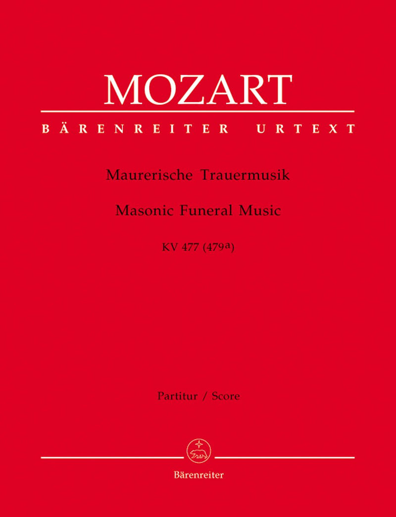 Mozart: Masonic Funeral Music K477 Full Score