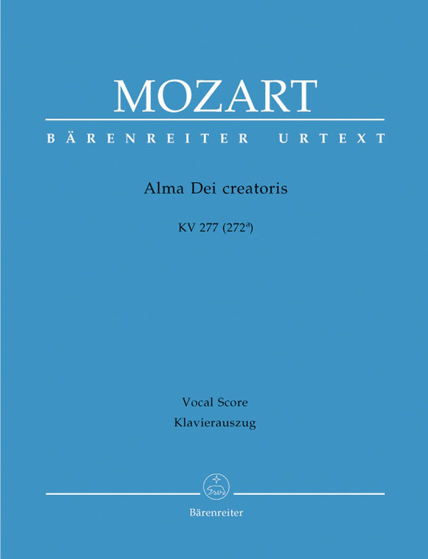 Mozart: Alma Dei Creatoris K277 - Vocal Score