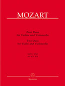 Mozart: Two Duos for Violin & Cello