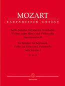 Mozart: Six Early Sonatas Flute (or Violin), Cello & Keyboard