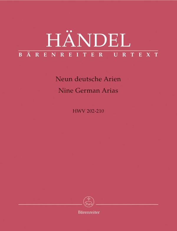 Handel: Nine German Arias for Voice, Strings & Basso Continuo