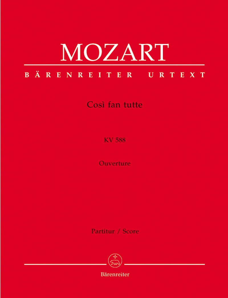 Mozart: Cosi Fan Tutte Overture - Full Score