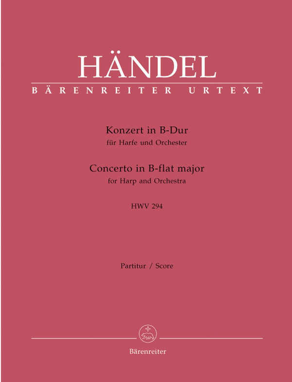 Handel: Concerto for Harp in B Flat HWV294 - Full Score