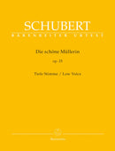 Schubert: Die Scorehone Mullerin Op 25 D 795 for Low Voice
