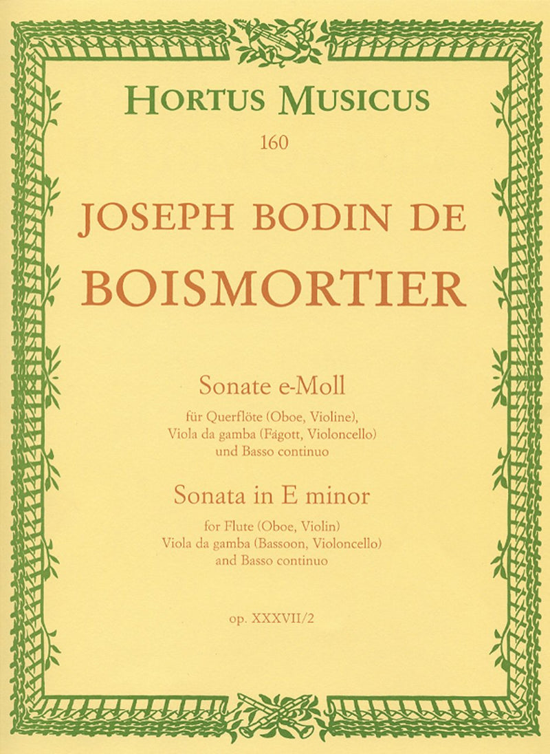 Boismortier: Sonata in E Minor Op 37 No 2 for Flute & Viola da Gamba