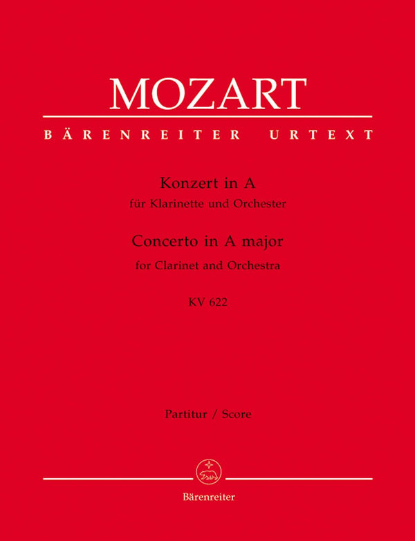 Mozart: Clarinet Concerto in A Full Score
