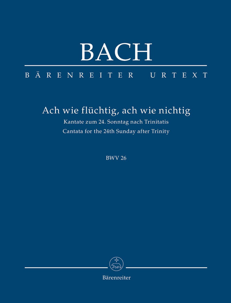 Bach: Cantata BWV26 Study Score (Tp199)