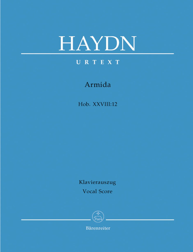 Haydn: Armida Hob.Xxviii:12 Opera - Vocal Score