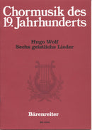 Wolf: 6 Sacred Songs for Chorus - Vocal Score