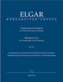 Elgar : Cello Concerto in E Minor Op 85 for Cello & Piano