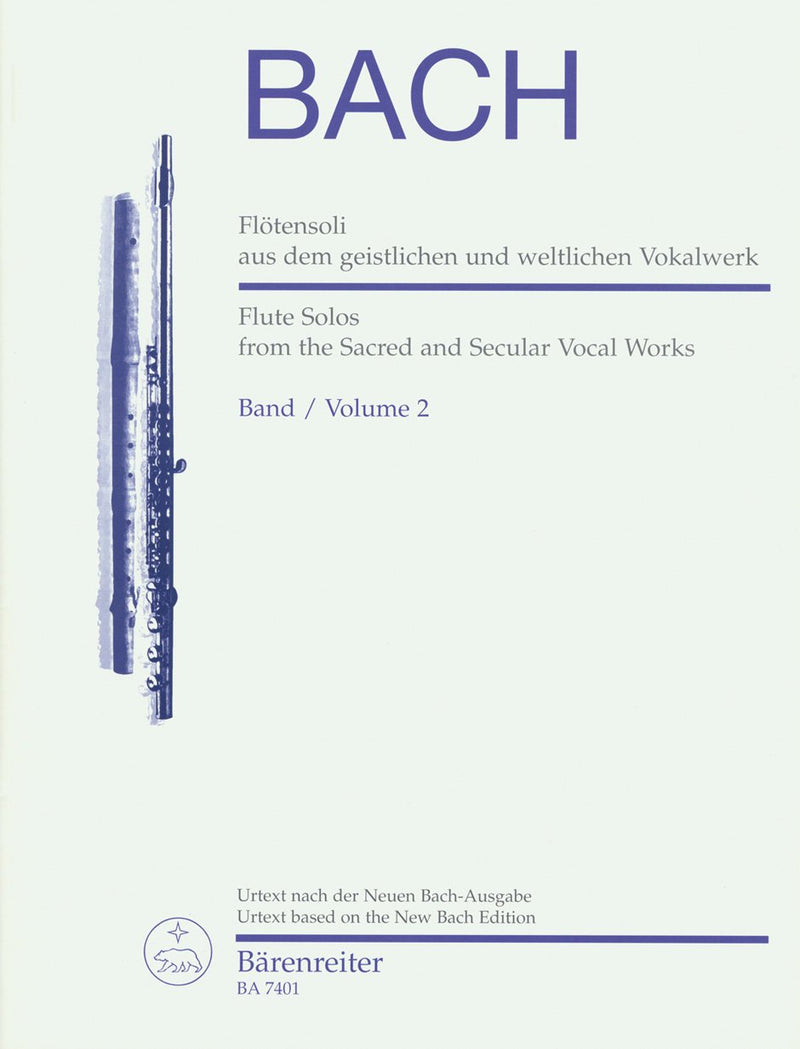 Bach: Flute Solos Book 2 - Sacred Vocal Works