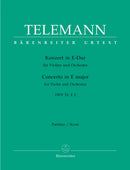 Telemann: Violin Concerto in E (TWV51:E2) - Full Score