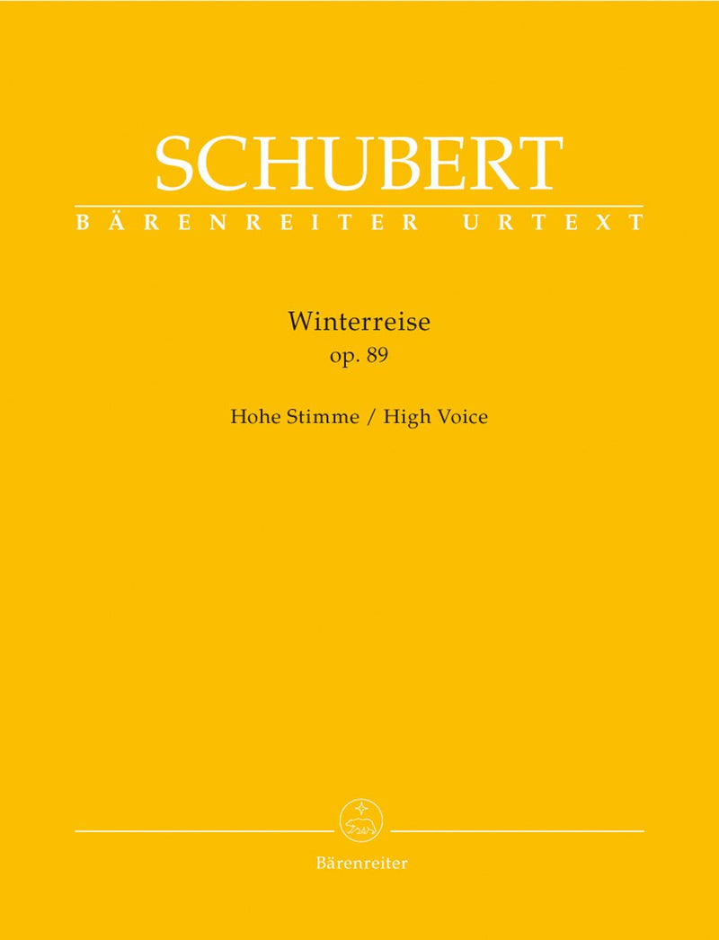 Schubert: Winterreise Op 89 D 911 for High Voice