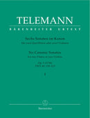 Telemann: Six Canonic Sonatas for 2 Flutes Op 5 - Volume 1