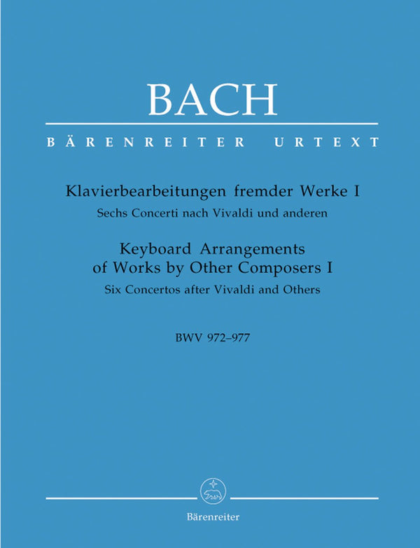 Bach: Keyboard Arrangements of Works by Other Composers